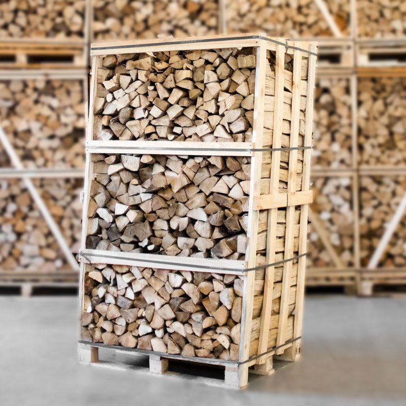 Palette de Bois de Chauffage en Charme Séché au Four - Bûches 33cm