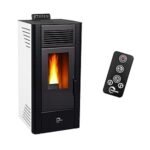 Poêle à granulés air Anita 11,6 kW Blanc Sannover